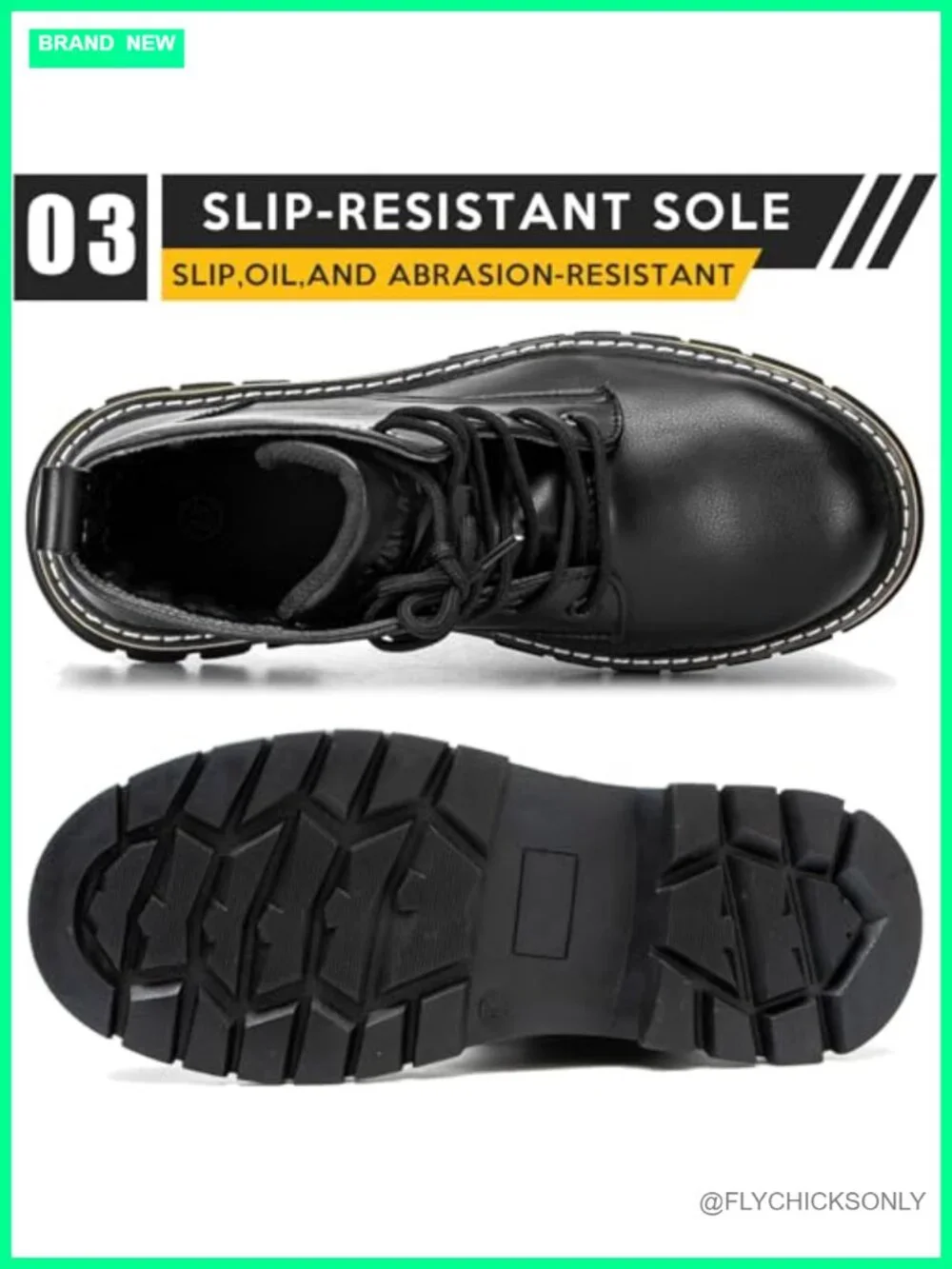 Waterproof Steel Toe Work Boots, Composite Toe, Slip Resistant